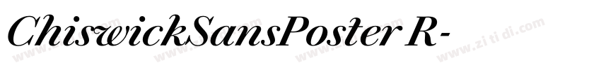ChiswickSansPoster R字体转换